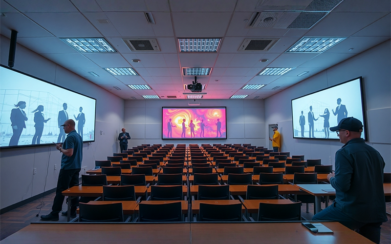 Technology-enabled smart classroom setup for a digital campus in higher education
