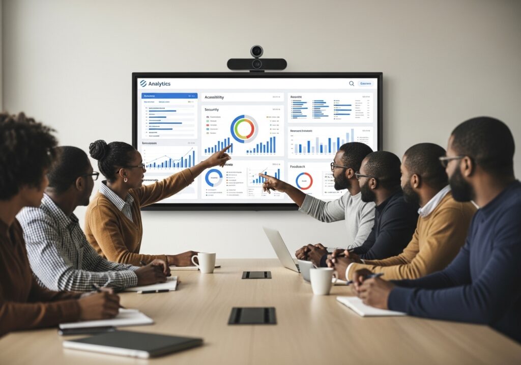 Conceptual image showing contrast between old education methods (books, chalkboard) and new digital systems (tablets, virtual classes, AI). 