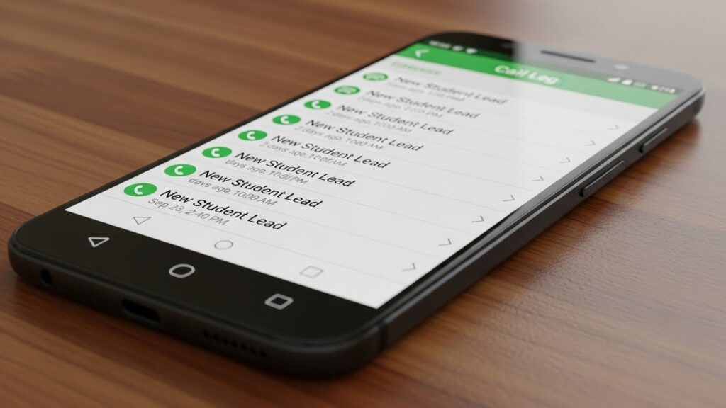 Admission funnel leakage caused by delayed response to new student inquiries on mobile CRM