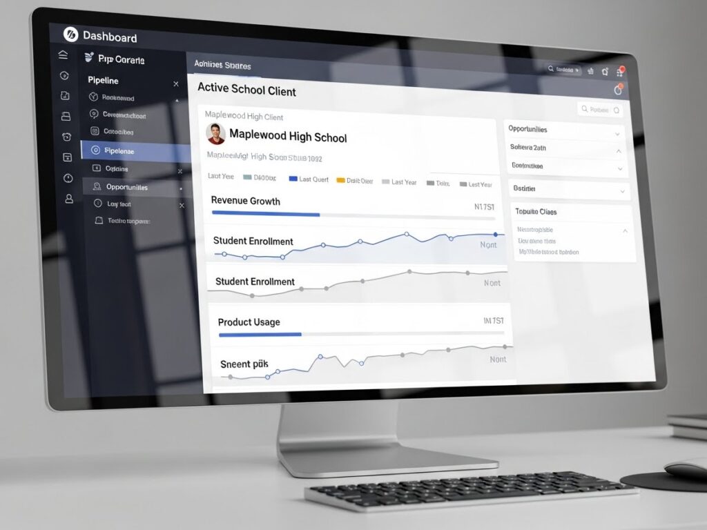 Server costs and support costs visual showing expense distribution used to evaluate sustainable education revenue models